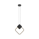 Minimalist Acrylic Hanging Ceiling Light: Oval Round Square Pendant Lighting In Black/White For