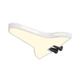Macaron Loft Led Ceiling Lamp - Metal Acrylic Plane Flush Light For Kids’ Bedroom