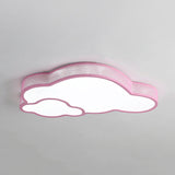 Macaron Flat Cloud Led Ceiling Lamp For Baby Girls Bedroom