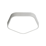 Study Room Ceiling Light - Pentagon Slim Panel Flush Mount Simple Acrylic Design