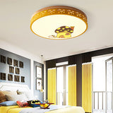 Modern Flush Mount Kindergarten Ceiling Light Fixture Yellow / 12’ White