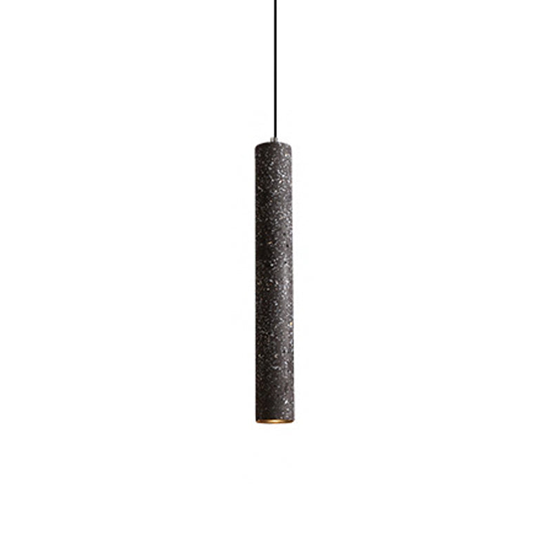 Terrazzo Fluted Pendant Lamp - Loft Style With Led Lighting White/Yellow/Blue