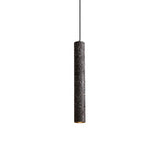 Terrazzo Fluted Pendant Lamp - Loft Style With Led Lighting White/Yellow/Blue