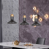 Marble Led Pendant Light Kit - Designer Black/White/Green Hanging Lamp For Living Room Black / B
