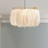 Nordic Pendant Light Kit - Feather Sheer Acrylic White / C