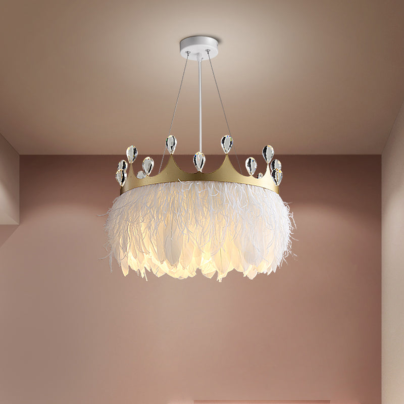 Nordic Pendant Light Kit - Feather Sheer Acrylic White / B