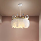 Nordic Pendant Light Kit - Feather Sheer Acrylic White / B