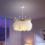 Nordic Pendant Light Kit - Feather Sheer Acrylic White