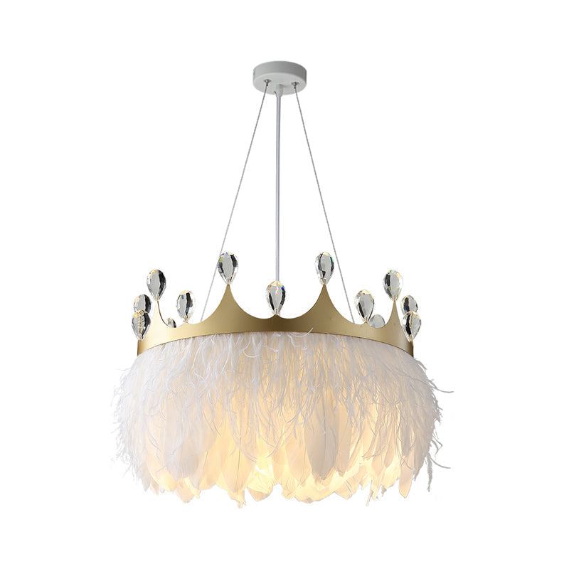 Nordic Pendant Light Kit - Feather Sheer Acrylic White