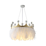 Nordic Pendant Light Kit - Feather Sheer Acrylic White