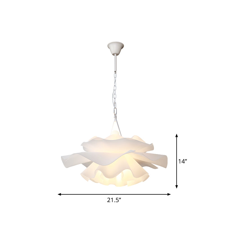 Nordic Pendant Light Kit - Feather Sheer Acrylic White