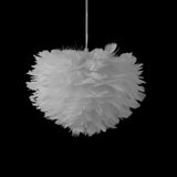 Nordic Pendant Light Kit - Feather Sheer Acrylic White