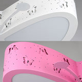 Kindergarten Butterfly Ceiling Light - Cartoon Led Flush Mount Fixture