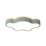 Eye-Caring Led Flush Mount Ceiling Light For Baby Bedroom - Nordic Style