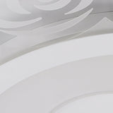 Romantic Led Ceiling Mount Light With Acrylic Rose Edge - Ideal For Girls Bedroom