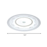 Modern Acrylic Flower Shape Ceiling Lamp In White - Perfect For Child’s Bedroom