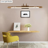 20.5/25.5/28 Led Bronze/Brass Vanity Light Fixture - Classic Metal Linear Sconce Lamp In White/Warm