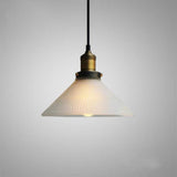 Geometric Glass Drop Pendant Light In Brass For Chic Dining Room Decor