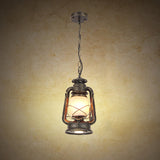 Industrial Frosted Glass Pendant Light For Restaurant Ceiling - 1-Light Suspension Lamp Bronze / A