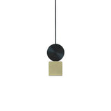 Sleek Brass Geometric Pendant Light With 1 Bulb For Dining Room Ceiling Suspension Lamp / 3