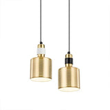 Minimalist Metal Cylinder Ceiling Light With Pierced Design - 1 Head Pendant For Bedside Drop