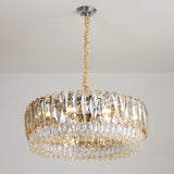 Modern Silver Crystal Chandelier Pendant Light 6/10 Heads For Bedroom Suspension