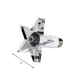 Contemporary Led Star-Shaped Crystal Ceiling Lamp For Hallway