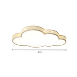 Cloud - Themed Kid Bedroom Acrylic Art Deco Flush Mount Ceiling Light