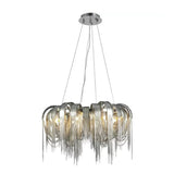 Modern Aluminum Chain Led Chandelier For Dining Room - Stream Design