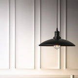 Metal Pendulum Hanging Lamp Kit - Farmhouse-Inspired 1-Light Dining Room Lighting