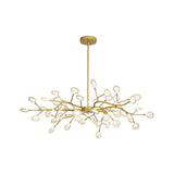Modernist Acrylic Firefly Led Chandelier With 45 Lights - Perfect For Living Room