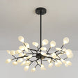 Modern Metal Wireframe Pendant Lamp - Minimal Led Chandelier For Living Room 30 / Black B