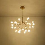 Simplicity Leaf Chandelier - Acrylic Led Drop Pendant With Branch-Like Wireframe For Living Room 15