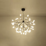 Simplicity Leaf Chandelier - Acrylic Led Drop Pendant With Branch-Like Wireframe For Living Room 63