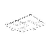 Modern Flush Mount Led Ceiling Light For Bedroom - White Acrylic Warm/White Lighting