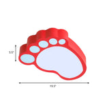 Cute Modern Led Baby Foot Ceiling Lamp For Kindergarten