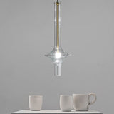 Modern Glass Pendant Light - Stylish 1-Light Hanging Lamp For Dining Room