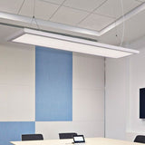 Modern Thin Acrylic Panel Pendant Light Kit With White Led Suspension
