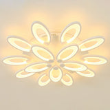 Modern Acrylic Led Semi Flush Mount Ceiling Light - Ideal For Living Room 15 / White Warm