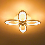 Modern Acrylic Led Semi Flush Mount Ceiling Light - Ideal For Living Room 4 / White Warm