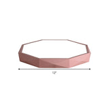 Octagon Acrylic Ceiling Lamp: Modern Macaron Loft Led Flush Mount For Kitchen