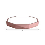 Octagon Acrylic Ceiling Lamp: Modern Macaron Loft Led Flush Mount For Kitchen