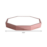 Octagon Acrylic Ceiling Lamp: Modern Macaron Loft Led Flush Mount For Kitchen