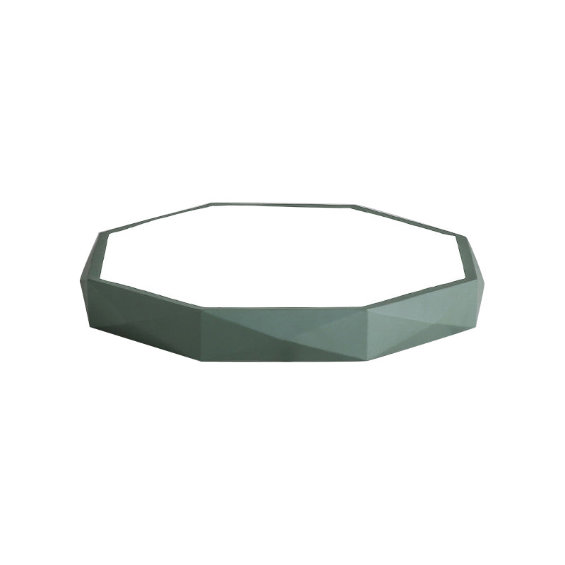 Octagon Acrylic Ceiling Lamp: Modern Macaron Loft Led Flush Mount For Kitchen