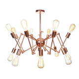 Sputnik Pendant Chandelier - Copper & Rustic Metal 6/8/10 Lights Indoor Lighting Fixture