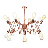 Sputnik Pendant Chandelier - Copper & Rustic Metal 6/8/10 Lights Indoor Lighting Fixture