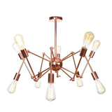 Sputnik Pendant Chandelier - Copper & Rustic Metal 6/8/10 Lights Indoor Lighting Fixture