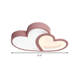 Loving Heart Ceiling Mount Light: Brighten Up Your Kindergarten With Macaron Loft Acrylic Led Lamp