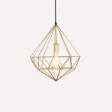 Antique Gemstone Iron Pendant Light - Elegant 1-Light Fixture For Dining Room Gold / C