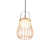Iron Industrial Pear-Shaped Ceiling Pendant Light - Single Hanging Lamp For Bedroom